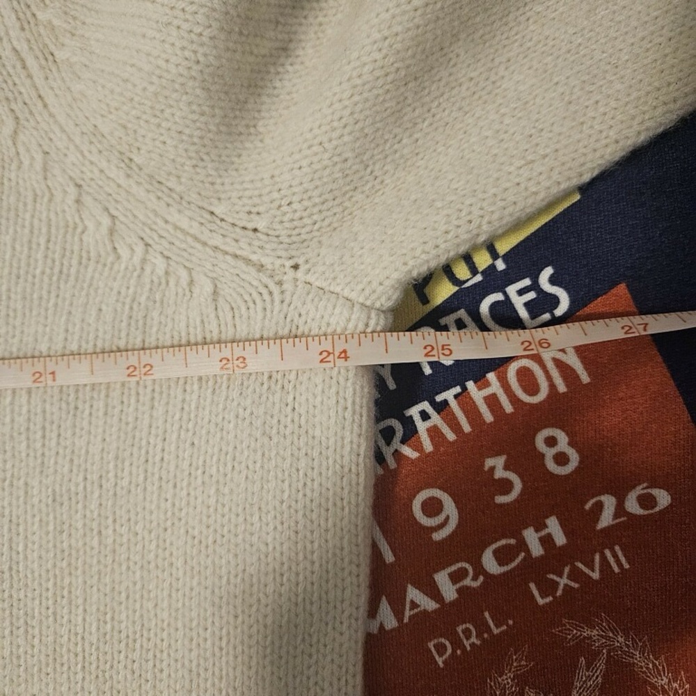 Polo by Ralph Lauren Cream Crest Turtleneck Sweater - Picture 8 of 11